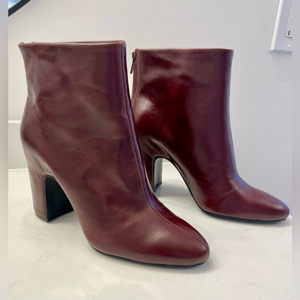 Cecelia New York Noel Low Boots, Cordovan, Size 6.5, New in Box